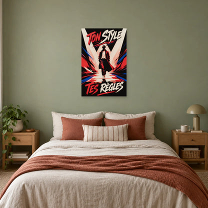 Affiche défilé de mode – Ton style, tes règles dans une chambre - Art Virtuoso
