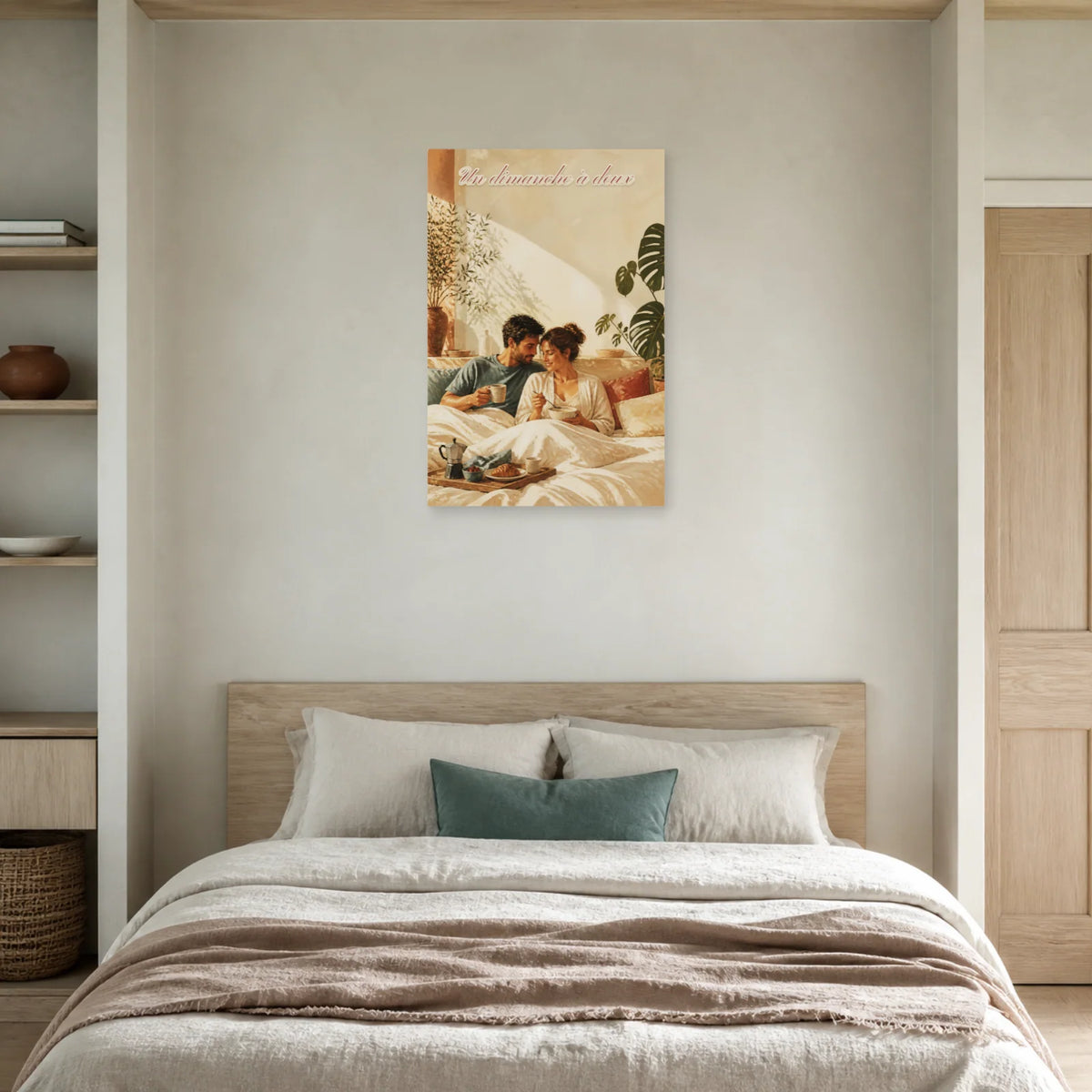 Affiche Un dimanche à deux - Chambre romantique dans une chambre - Art Virtuoso