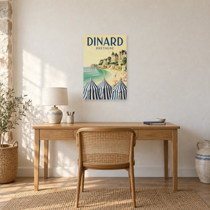 Affiche Dinard - Plage de l’Écluse dans un bureau - Art Virtuoso
