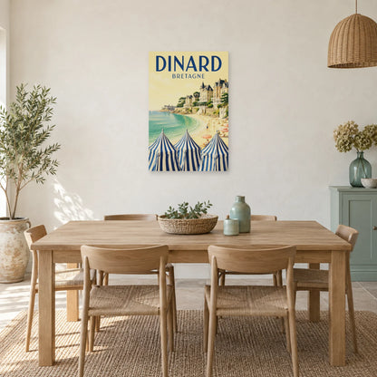 Affiche Dinard - Plage de l’Écluse dans une salle à manger - Art Virtuoso
