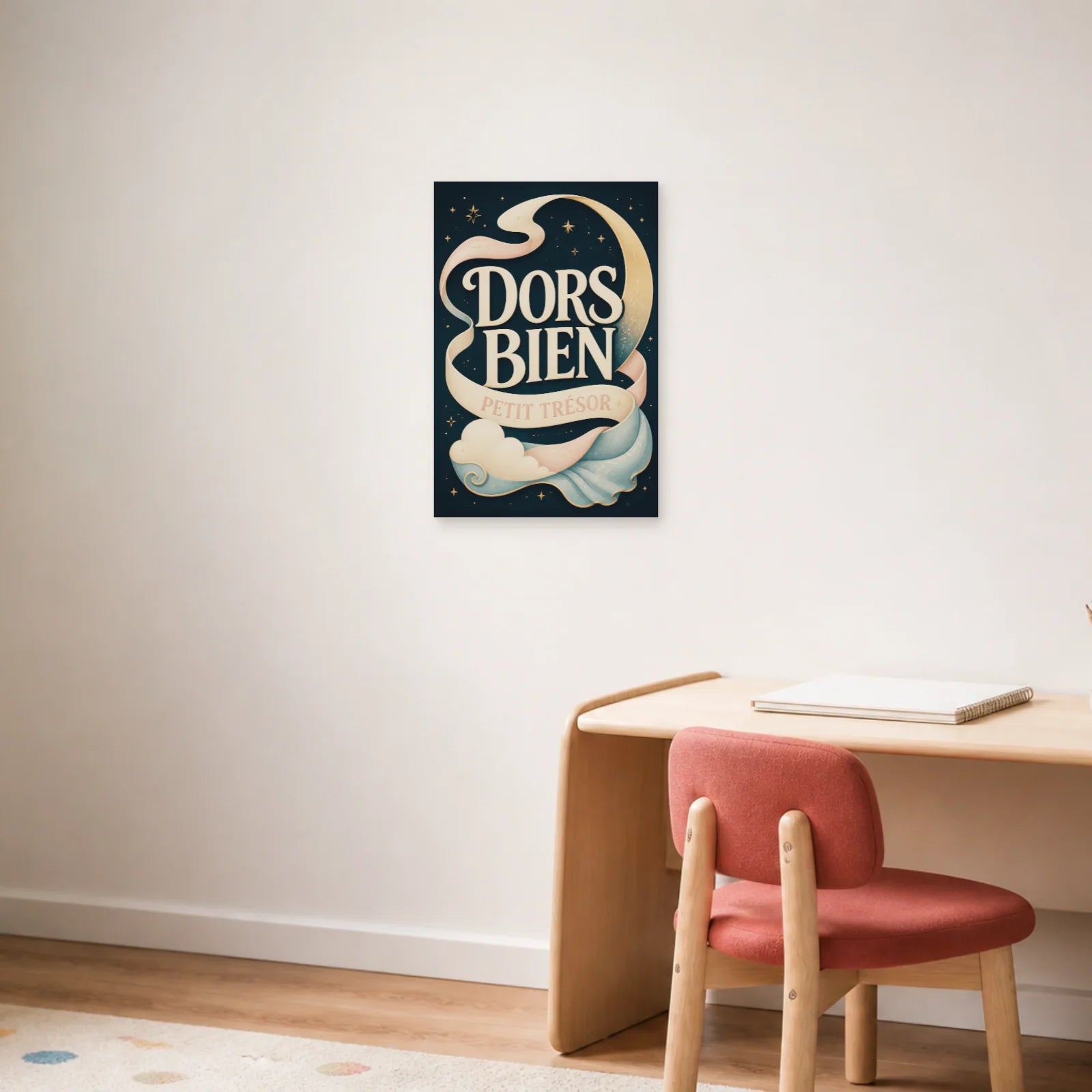Affiche Dors Bien – Petit Trésor dans un bureau - Art Virtuoso