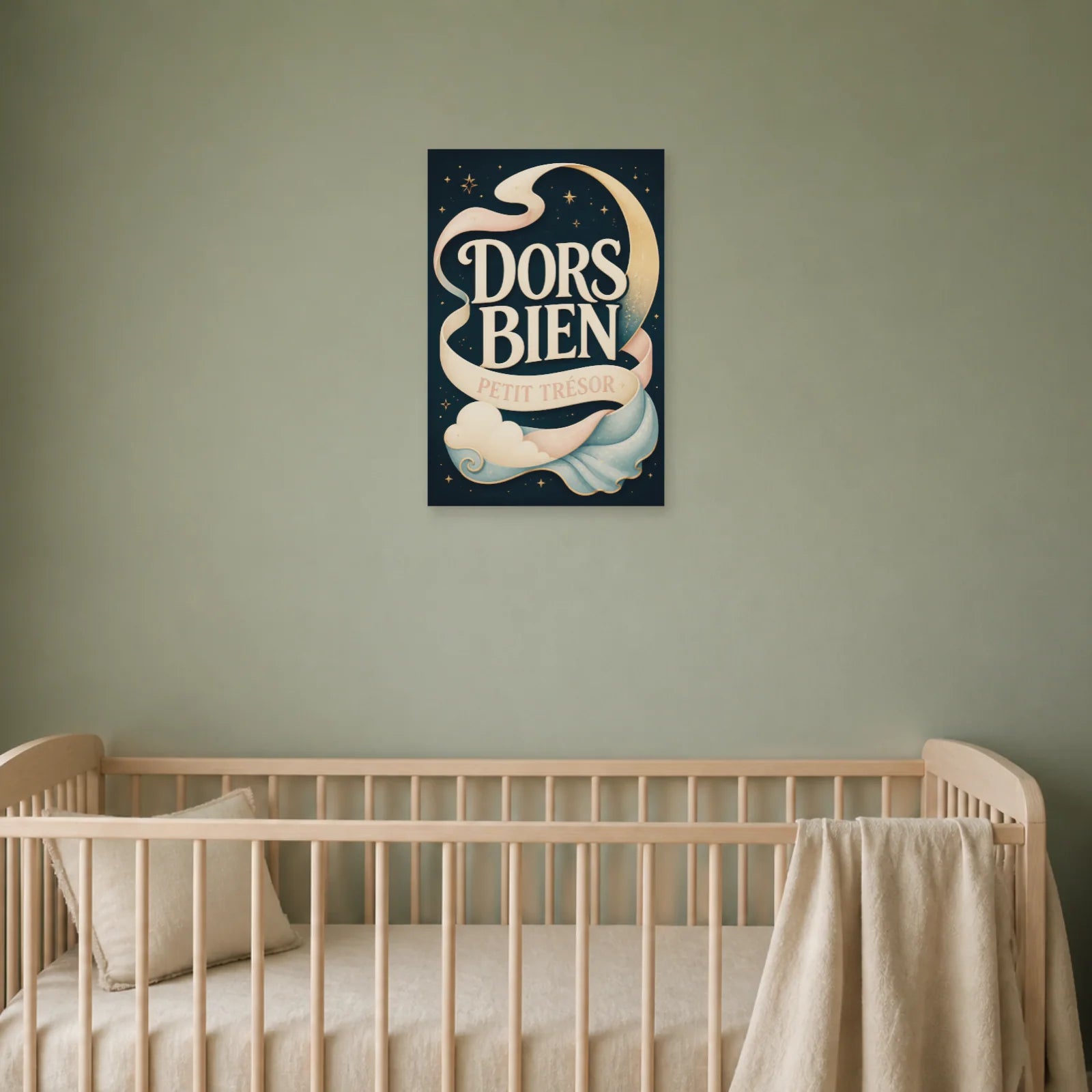 Affiche Dors Bien – Petit Trésor dans une chambre - Art Virtuoso