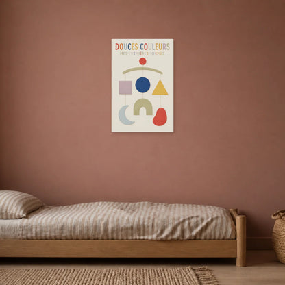 Affiche Douces Couleurs – Mes Premières Formes dans une chambre - Art Virtuoso