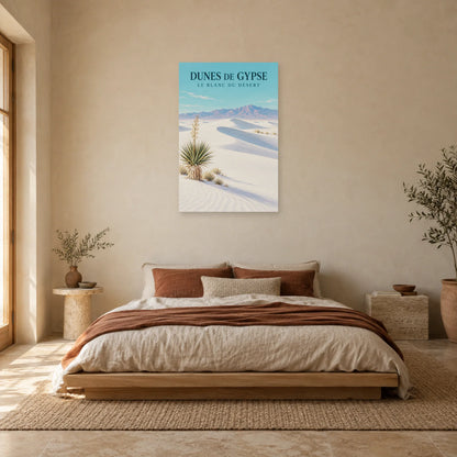 Affiche Dunes de gypse – Le blanc du désert dans une chambre - Art Virtuoso
