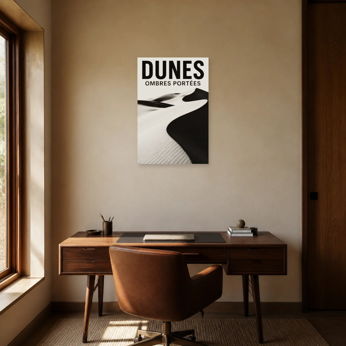 Affiche Dunes – Ombres Portées dans un bureau - Art Virtuoso
