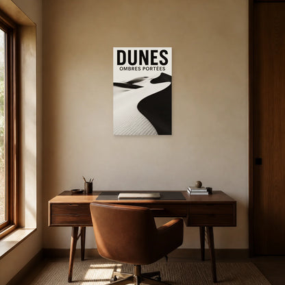 Affiche Dunes – Ombres Portées dans un bureau - Art Virtuoso