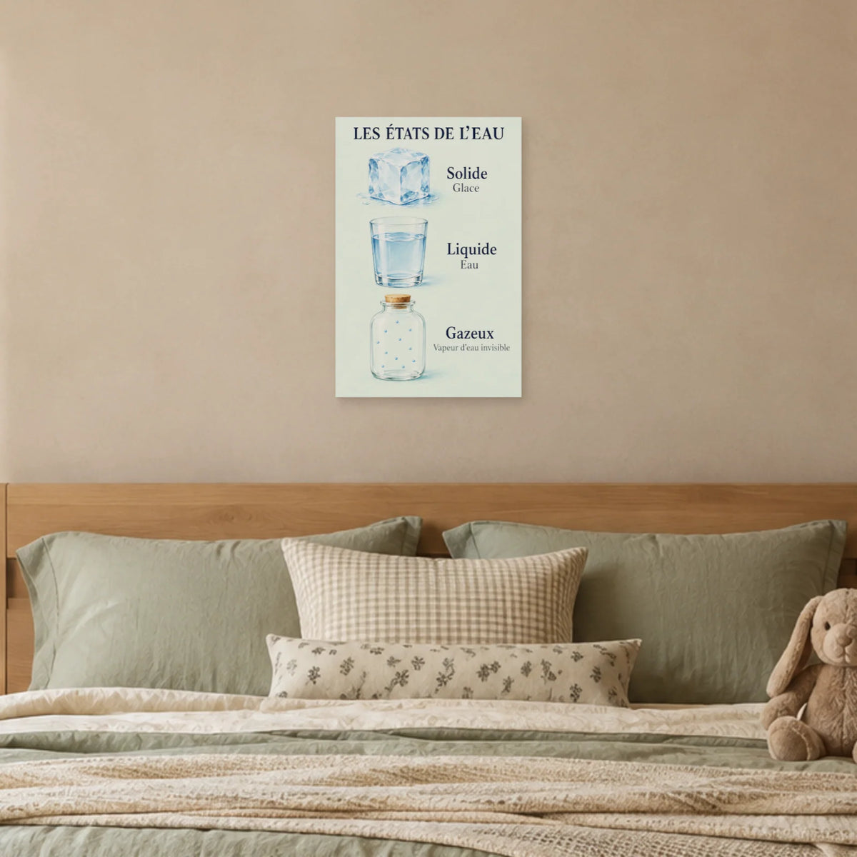 Affiche L'eau - Trois états dans une chambre - Art Virtuoso