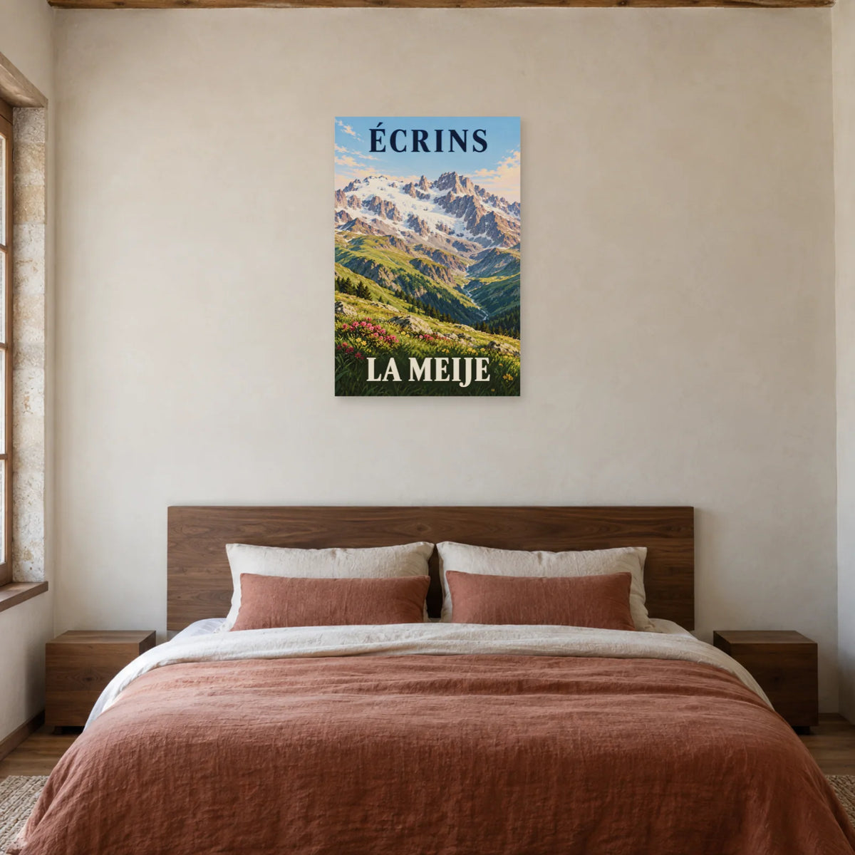 Affiche Écrins - La Meije dans une chambre - Art Virtuoso