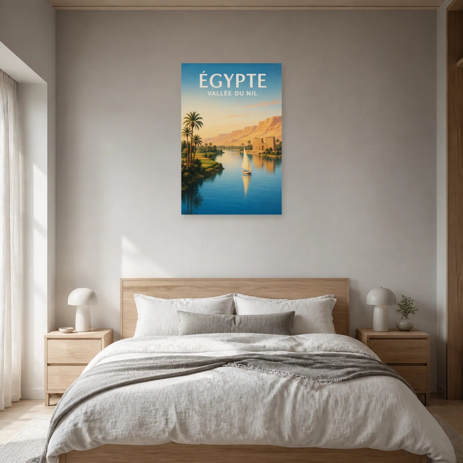 Affiche Égypte – Vallée du Nil dans une chambre - Art Virtuoso