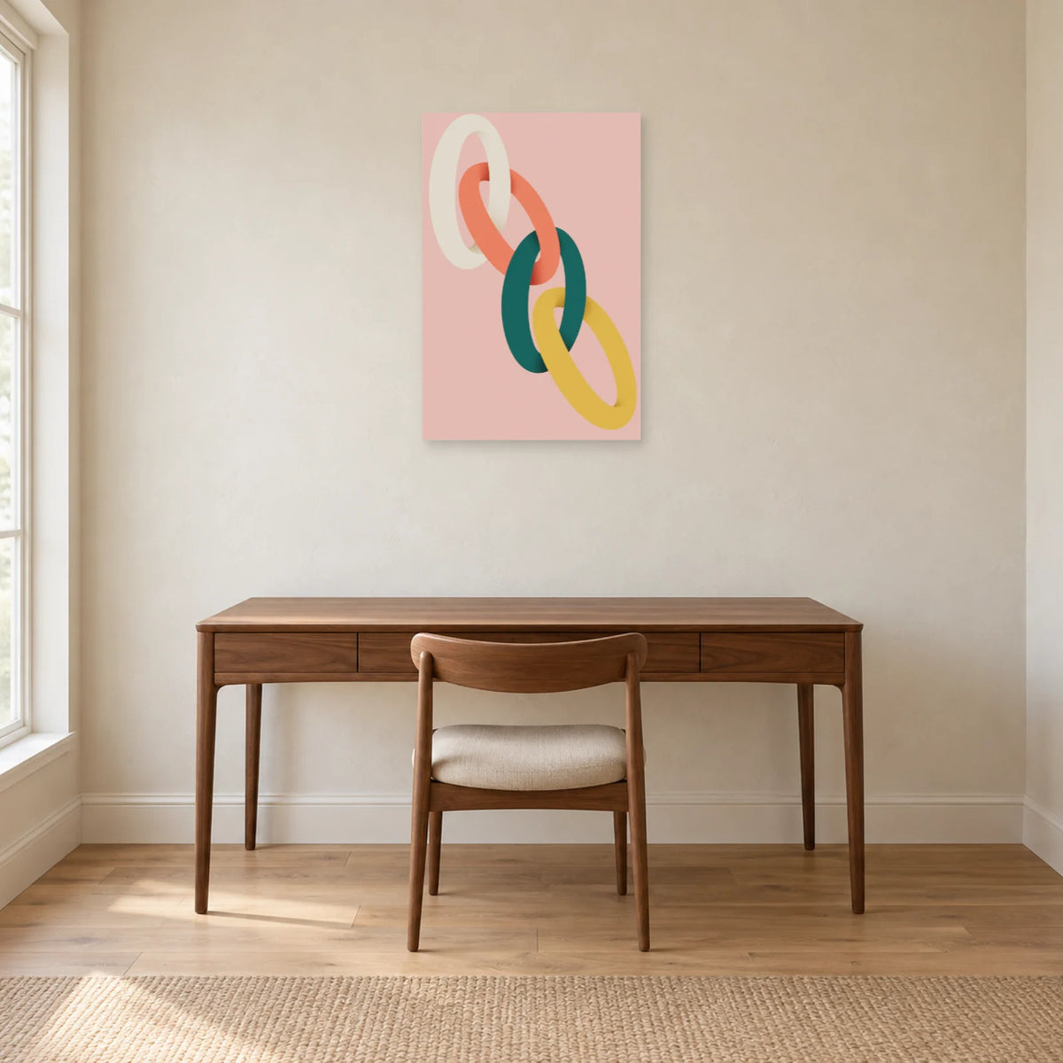 Affiche Ellipses - Jonctions dans un bureau - Art Virtuoso