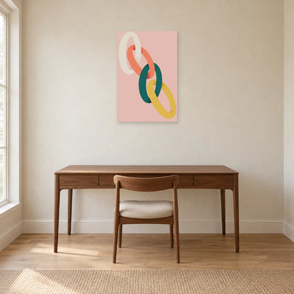 Affiche Ellipses - Jonctions dans un bureau - Art Virtuoso