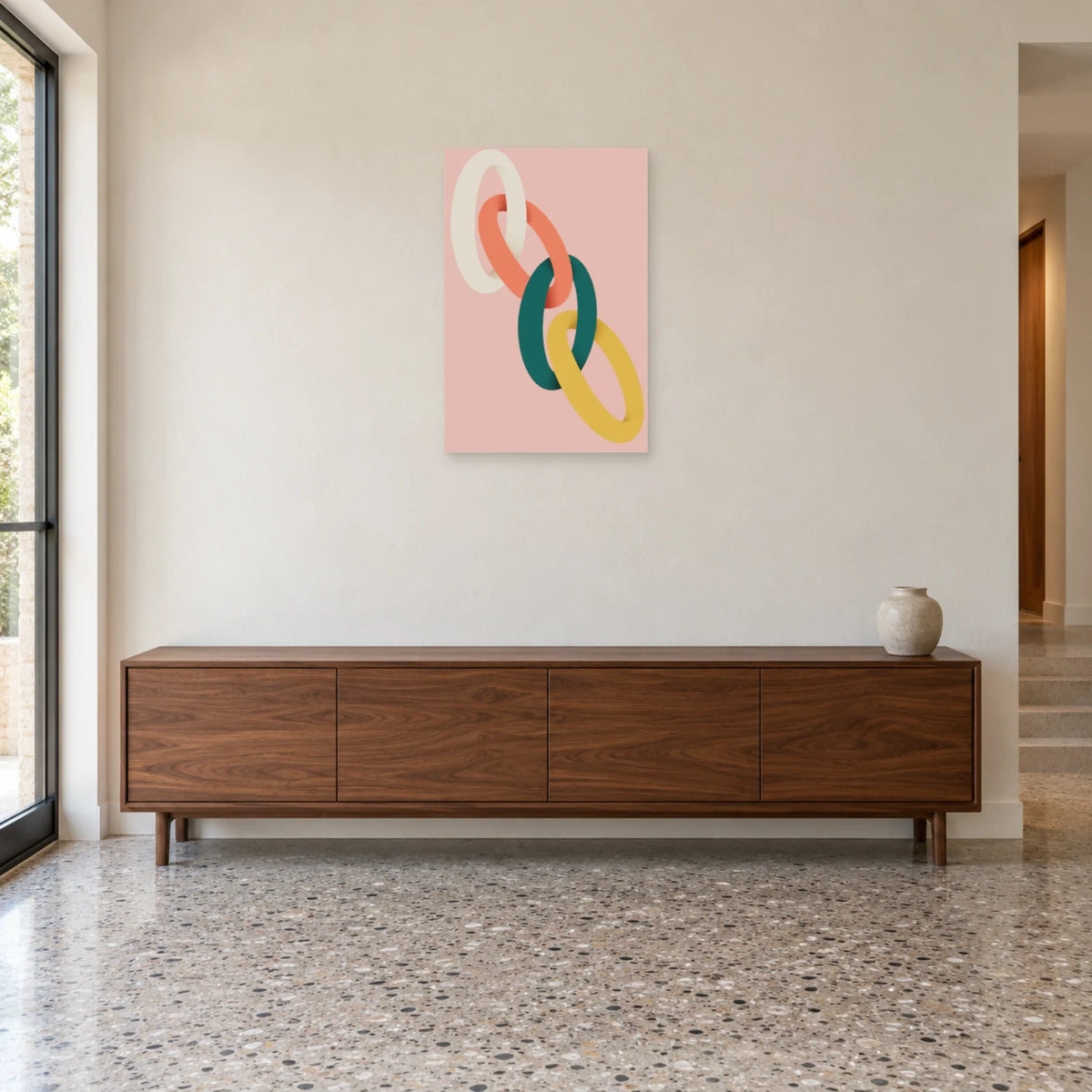 Affiche Ellipses - Jonctions dans une entrée ou un couloir - Art Virtuoso