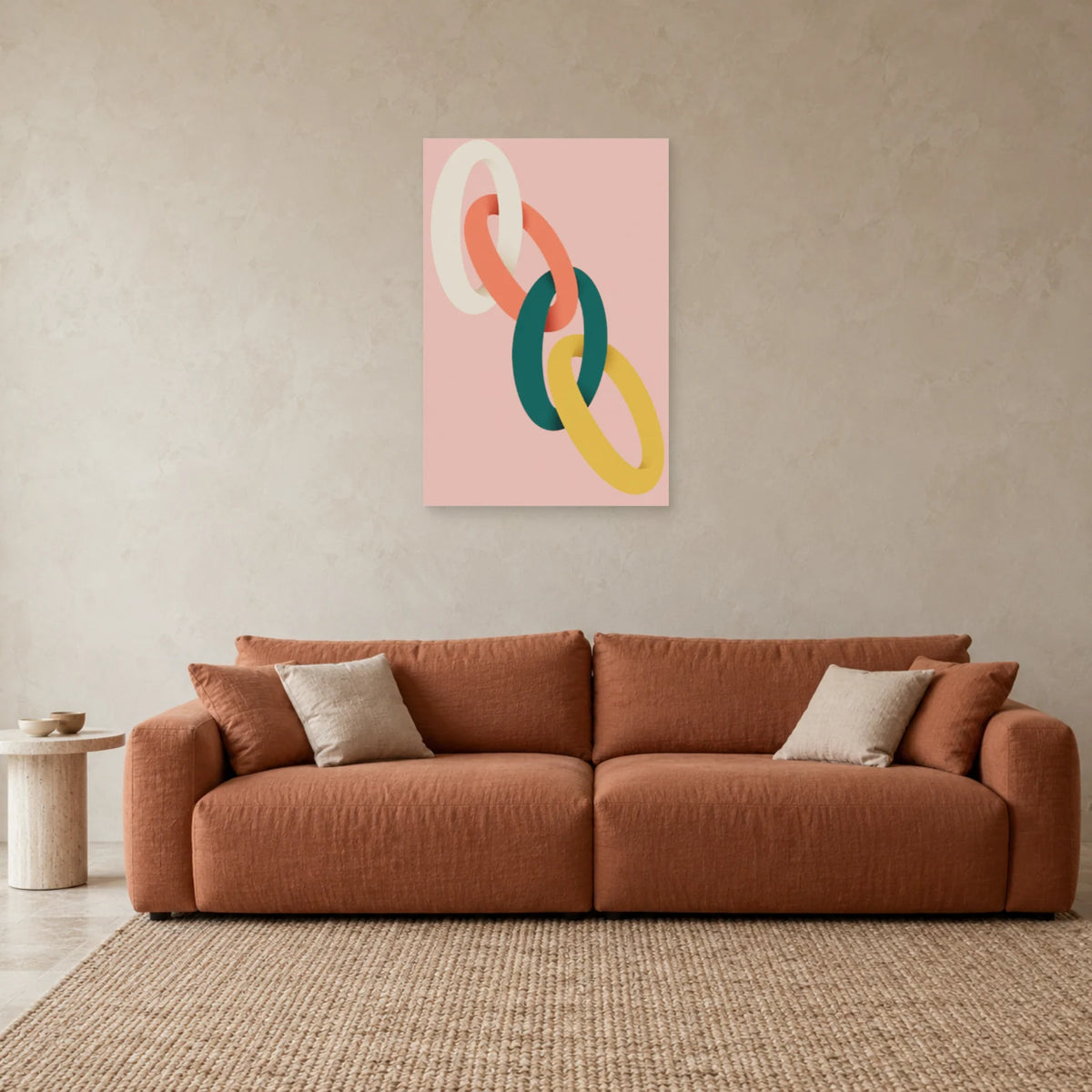 Affiche Ellipses - Jonctions dans un salon - Art Virtuoso
