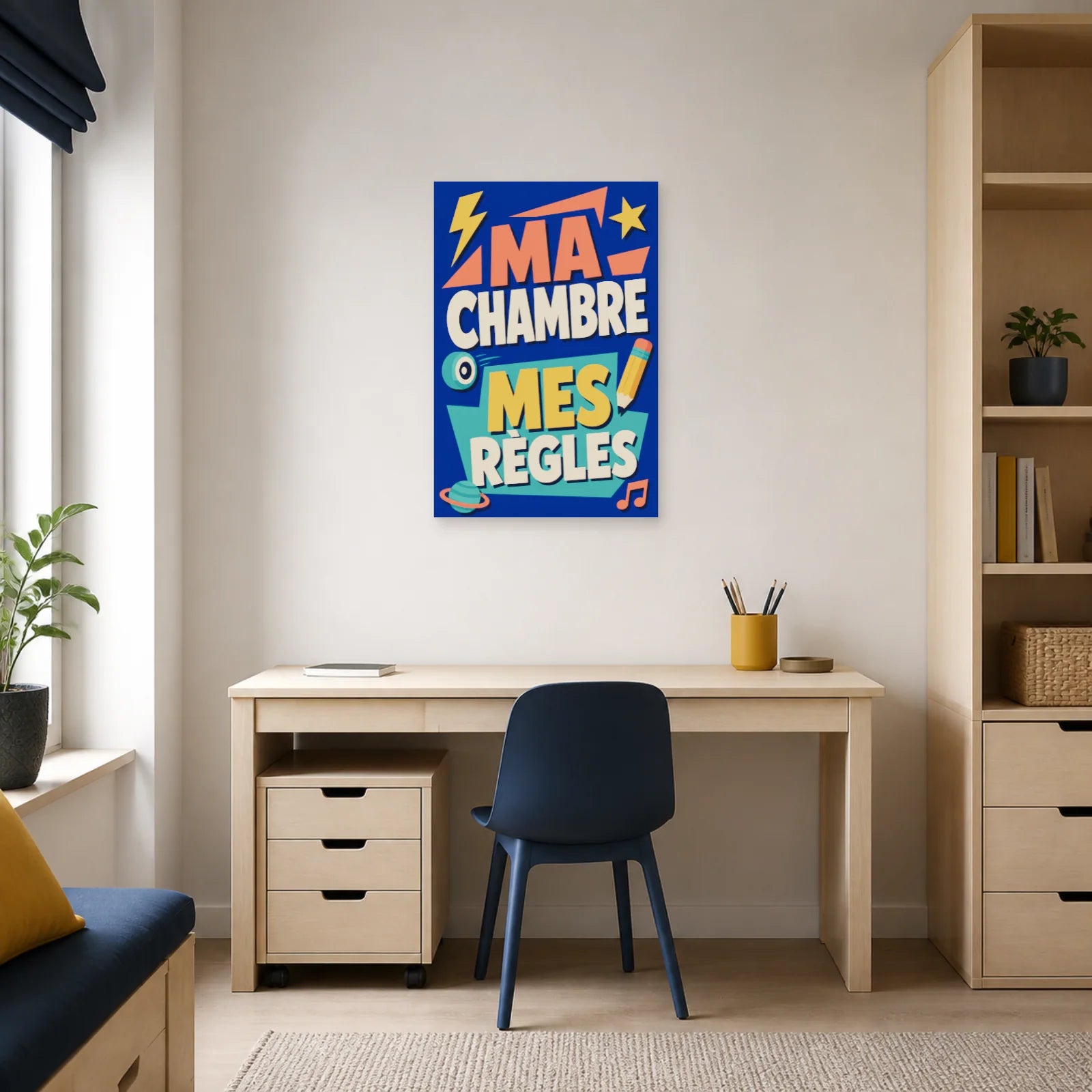 Affiche Ma Chambre – Mes Règles dans un bureau - Art Virtuoso