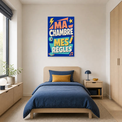 Affiche Ma Chambre – Mes Règles dans une chambre - Art Virtuoso