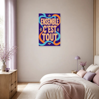Affiche Ensemble c’est tout – Rubans liés dans une chambre - Art Virtuoso