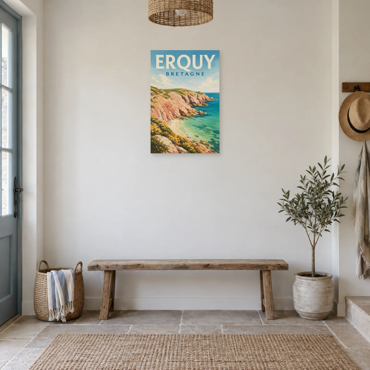 Affiche Erquy - Cap sauvage dans une entrée ou un couloir - Art Virtuoso