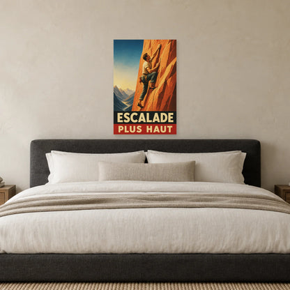 Affiche Escalade – Plus haut dans une chambre - Art Virtuoso