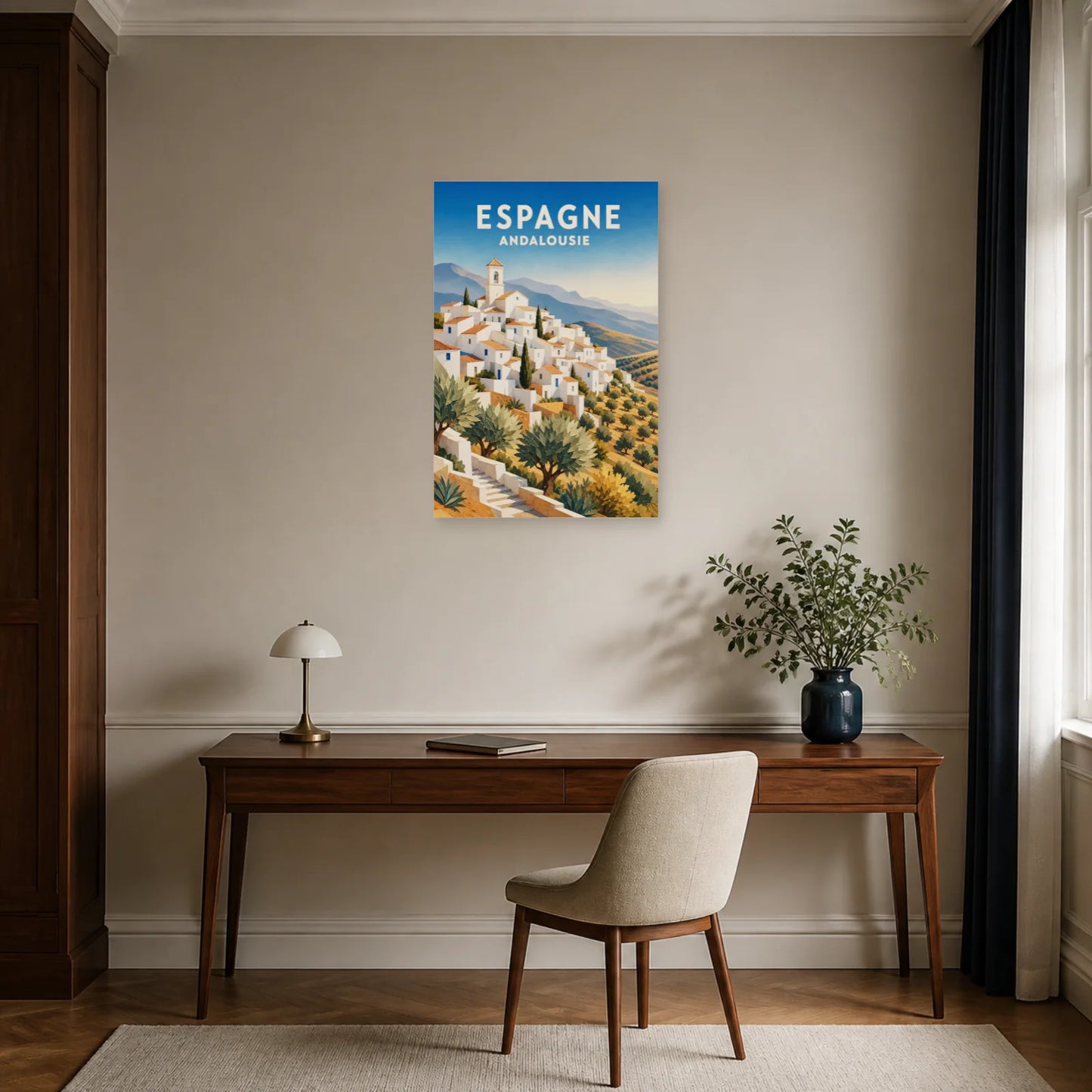 Affiche Espagne – Andalousie dans un bureau - Art Virtuoso