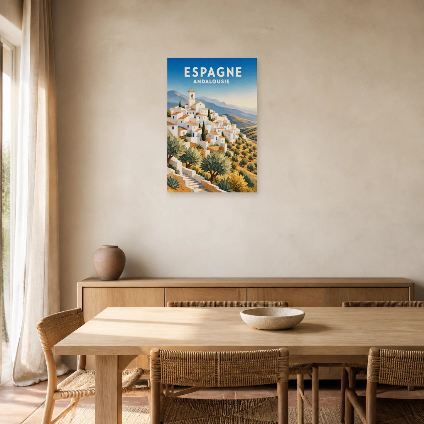 Affiche Espagne – Andalousie dans une salle à manger - Art Virtuoso