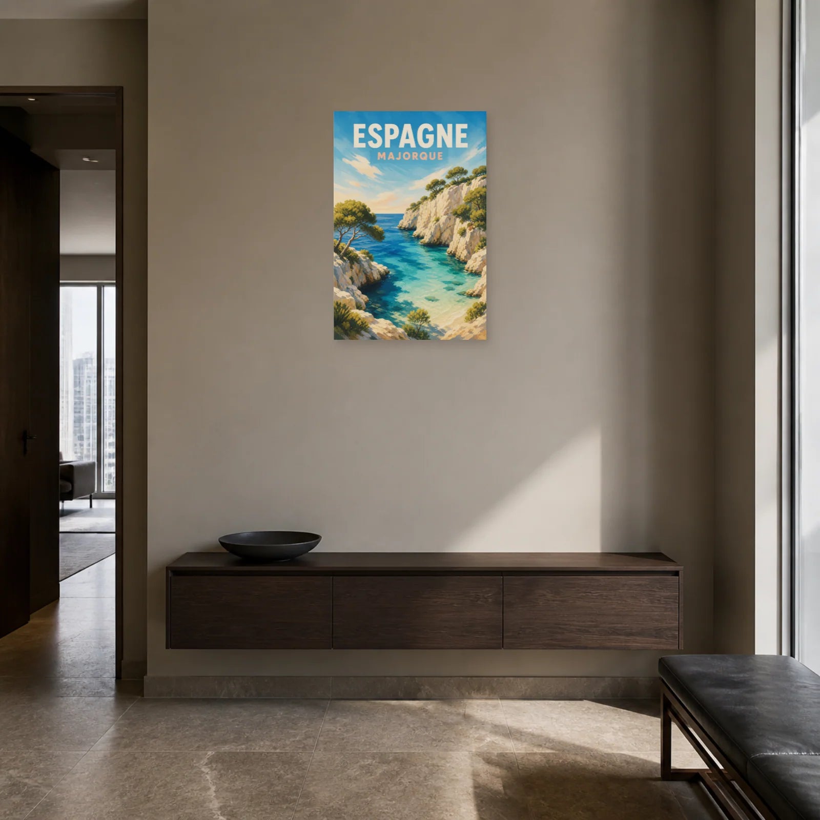 Affiche Espagne – Majorque dans une entrée ou un couloir - Art Virtuoso