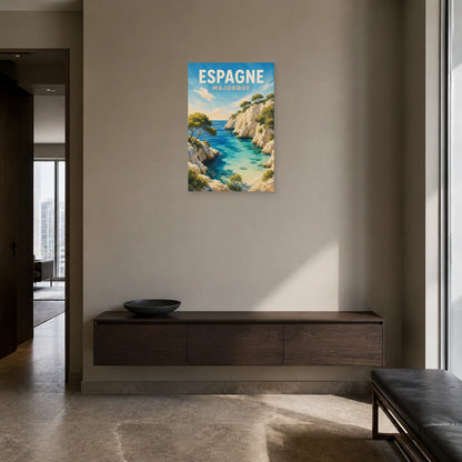 Affiche Espagne – Majorque dans une entrée ou un couloir - Art Virtuoso