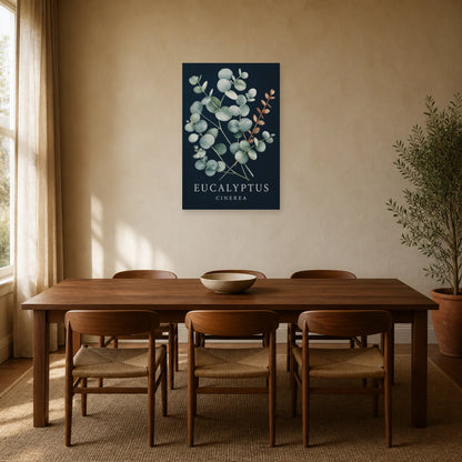 Affiche Eucalyptus – Cinerea dans une salle à manger - Art Virtuoso