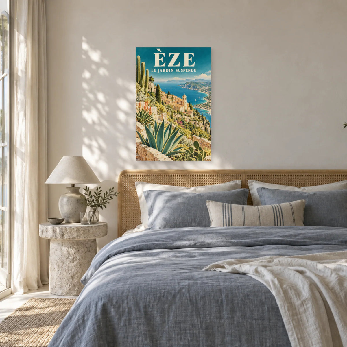 Affiche Èze - Le jardin suspendu dans une chambre - Art Virtuoso