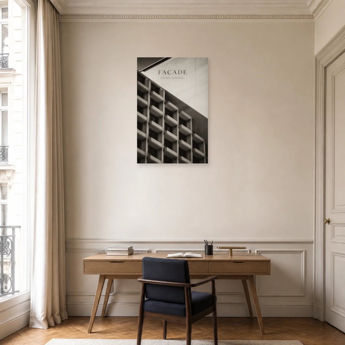 Affiche Façade – Rythme Moderne dans un bureau - Art Virtuoso
