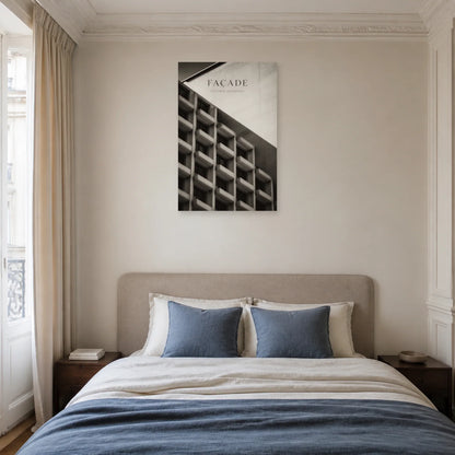 Affiche Façade – Rythme Moderne dans une chambre - Art Virtuoso