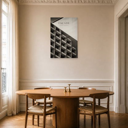 Affiche Façade – Rythme Moderne dans une salle à manger - Art Virtuoso