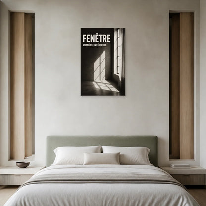 Affiche Fenêtre – Lumière Intérieure dans une chambre - Art Virtuoso