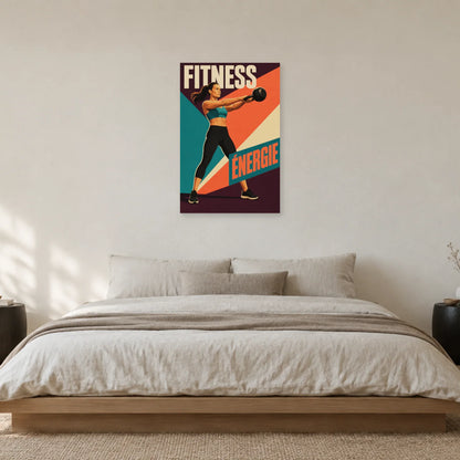 Affiche Fitness – Énergie dans une chambre - Art Virtuoso