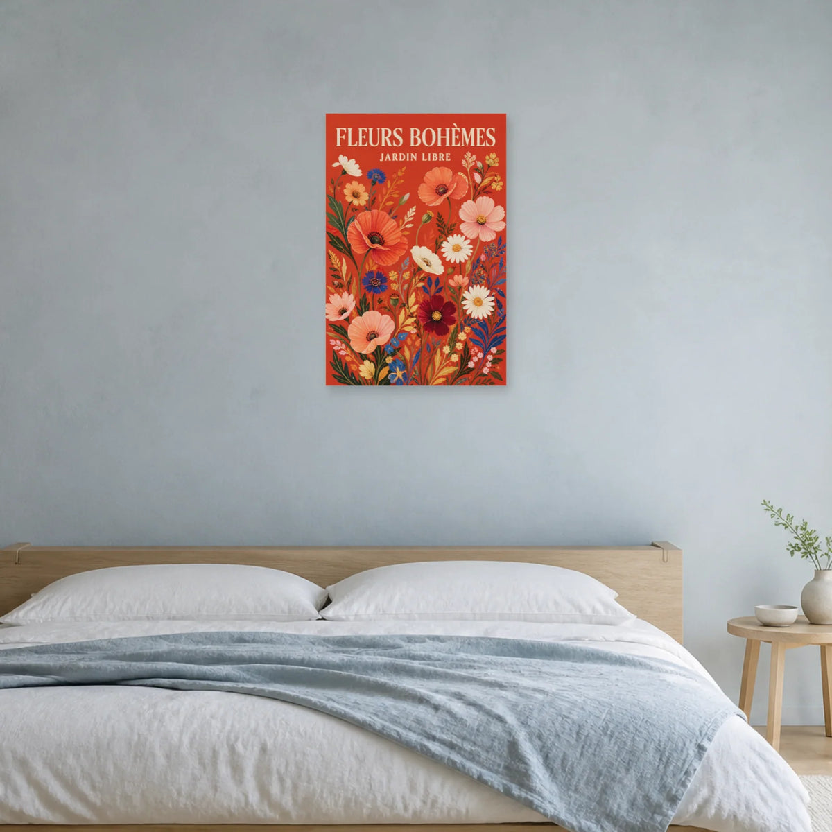 Affiche Fleurs Bohèmes – Jardin Libre dans une chambre - Art Virtuoso