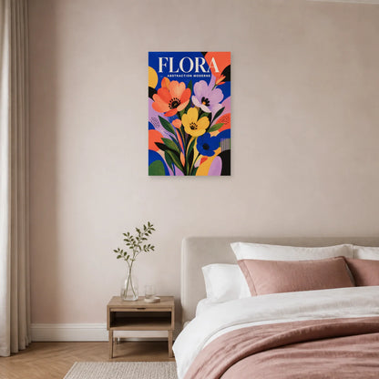 Affiche Flora – Abstraction Moderne dans une chambre - Art Virtuoso