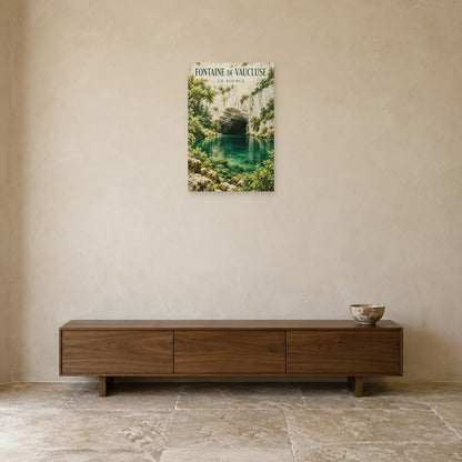 Affiche Fontaine-de-Vaucluse La source dans une entrée ou un couloir - Art Virtuoso