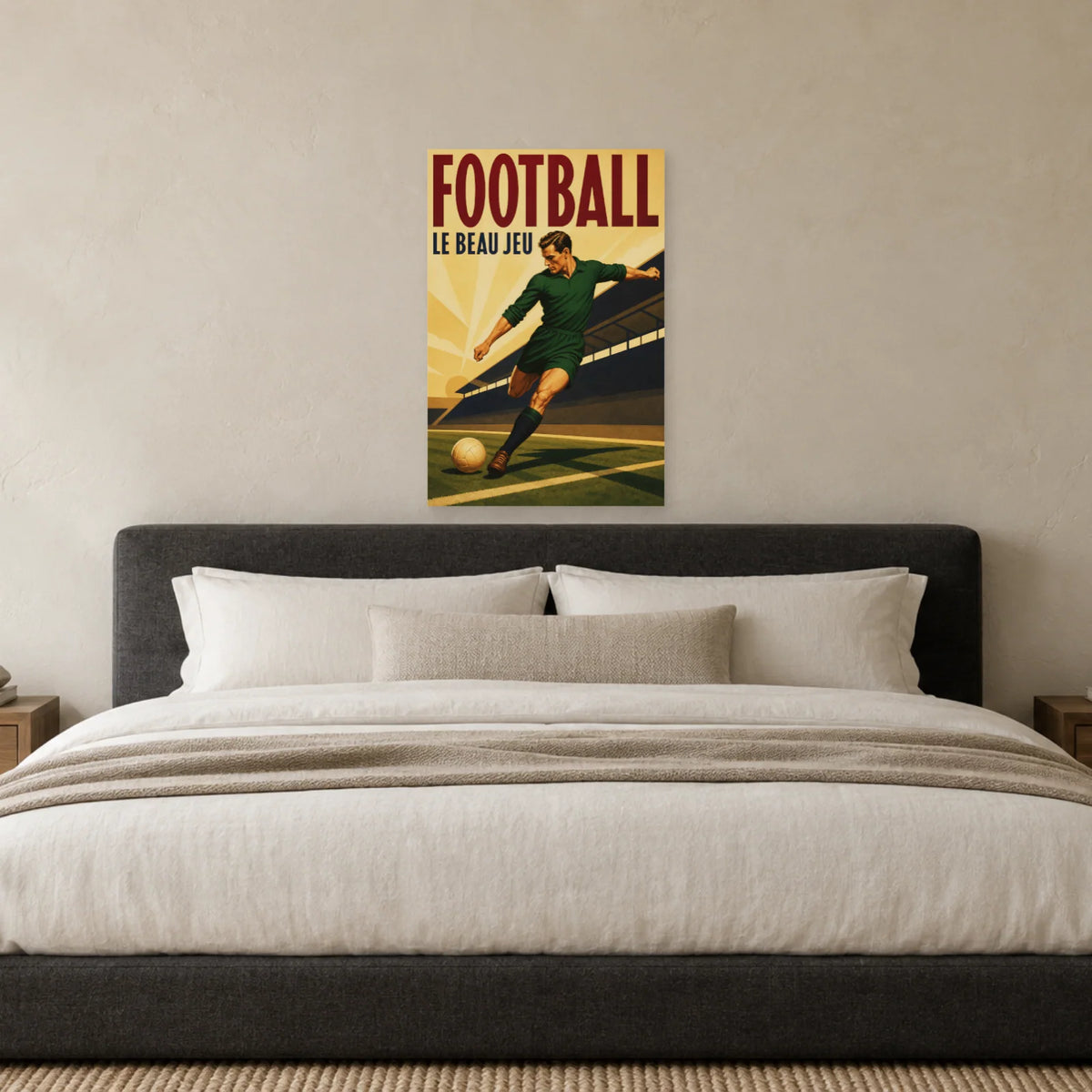 Affiche Football – Le beau jeu dans une chambre - Art Virtuoso