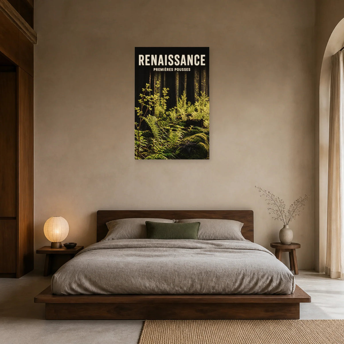 Affiche Renaissance – Premières pousses dans une chambre - Art Virtuoso