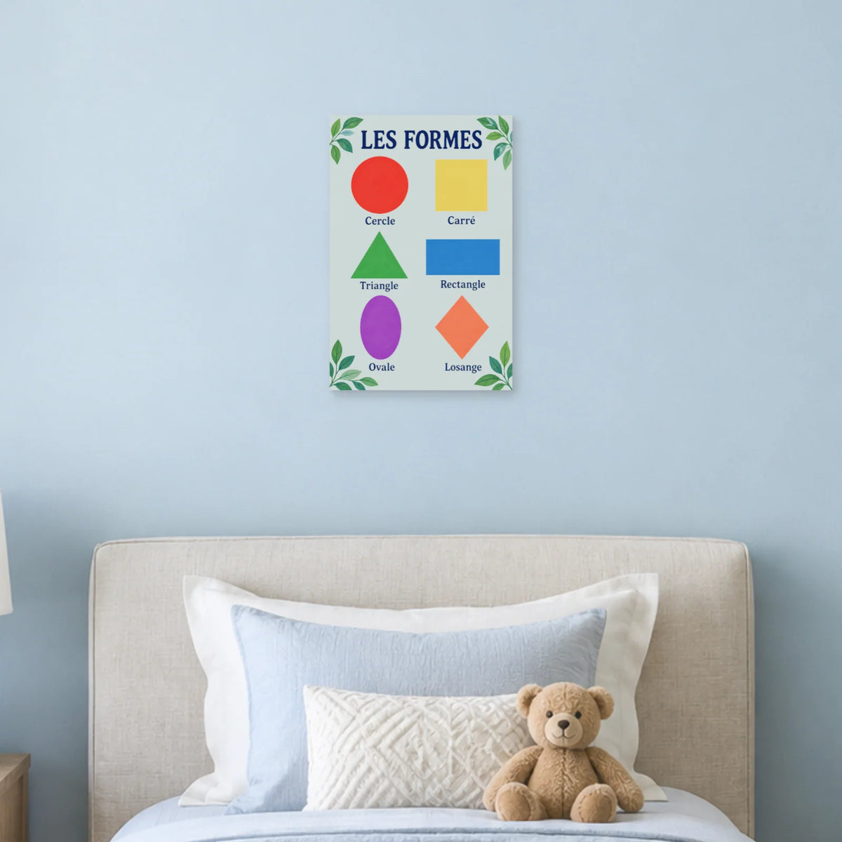 Affiche Formes géométriques - Six repères dans une chambre - Art Virtuoso