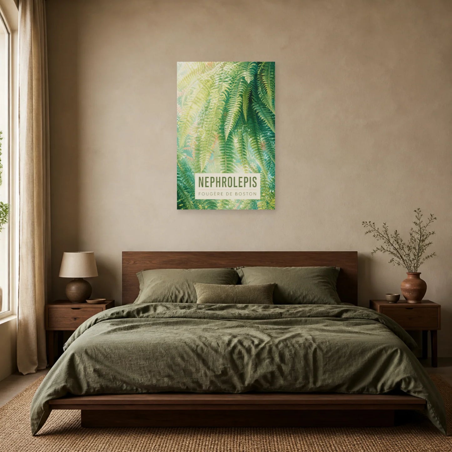 Affiche Nephrolepis – Fougère de Boston dans une chambre - Art Virtuoso