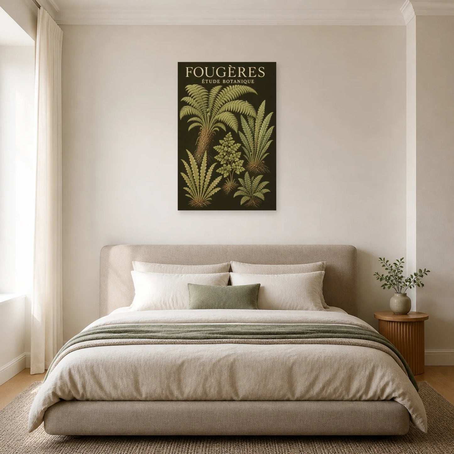 Affiche Fougères – Étude Botanique dans une chambre - Art Virtuoso