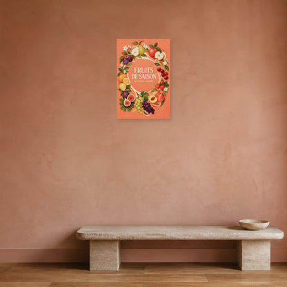 Affiche Fruits de Saison – Au Fil de l’Année dans une entrée ou un couloir - Art Virtuoso