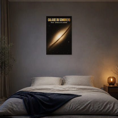 Affiche Galaxie du Sombrero – M104 dans une chambre - Art Virtuoso