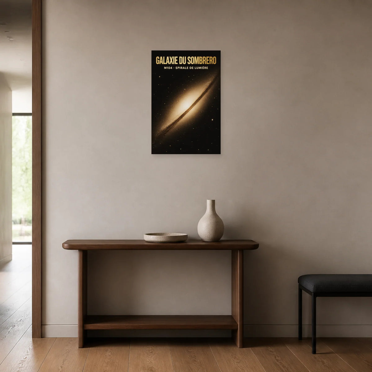 Affiche Galaxie du Sombrero – M104 dans une entrée ou un couloir - Art Virtuoso