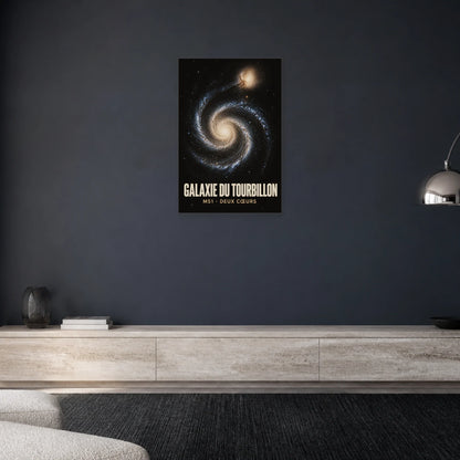 Affiche Galaxie du Tourbillon – M51 dans un salon - Art Virtuoso