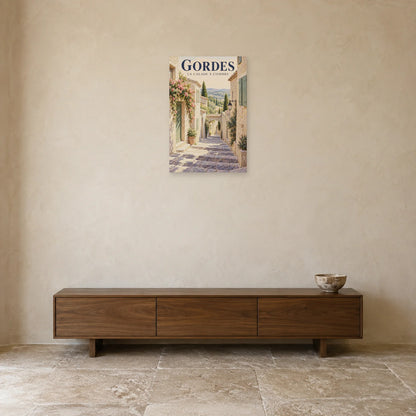 Affiche Gordes Calade à l'ombre dans une entrée ou un couloir - Art Virtuoso