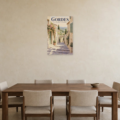 Affiche Gordes Calade à l'ombre dans une salle à manger - Art Virtuoso