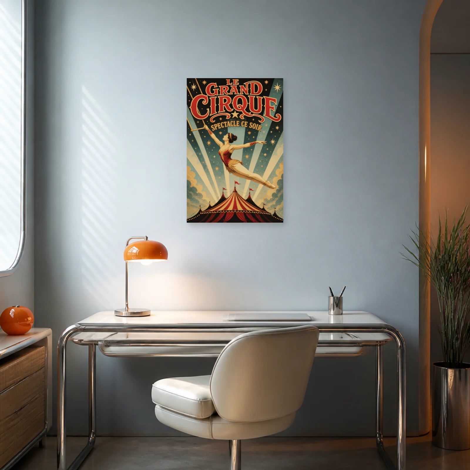 Affiche Le Grand Cirque – Spectacle Ce Soir dans un bureau - Art Virtuoso