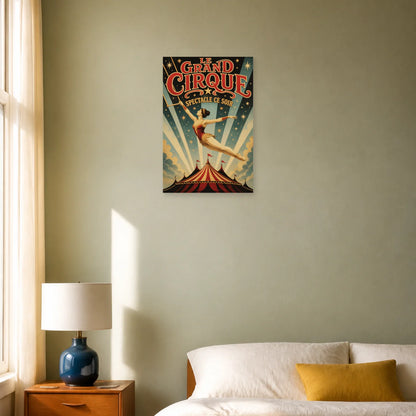 Affiche Le Grand Cirque – Spectacle Ce Soir dans une chambre - Art Virtuoso