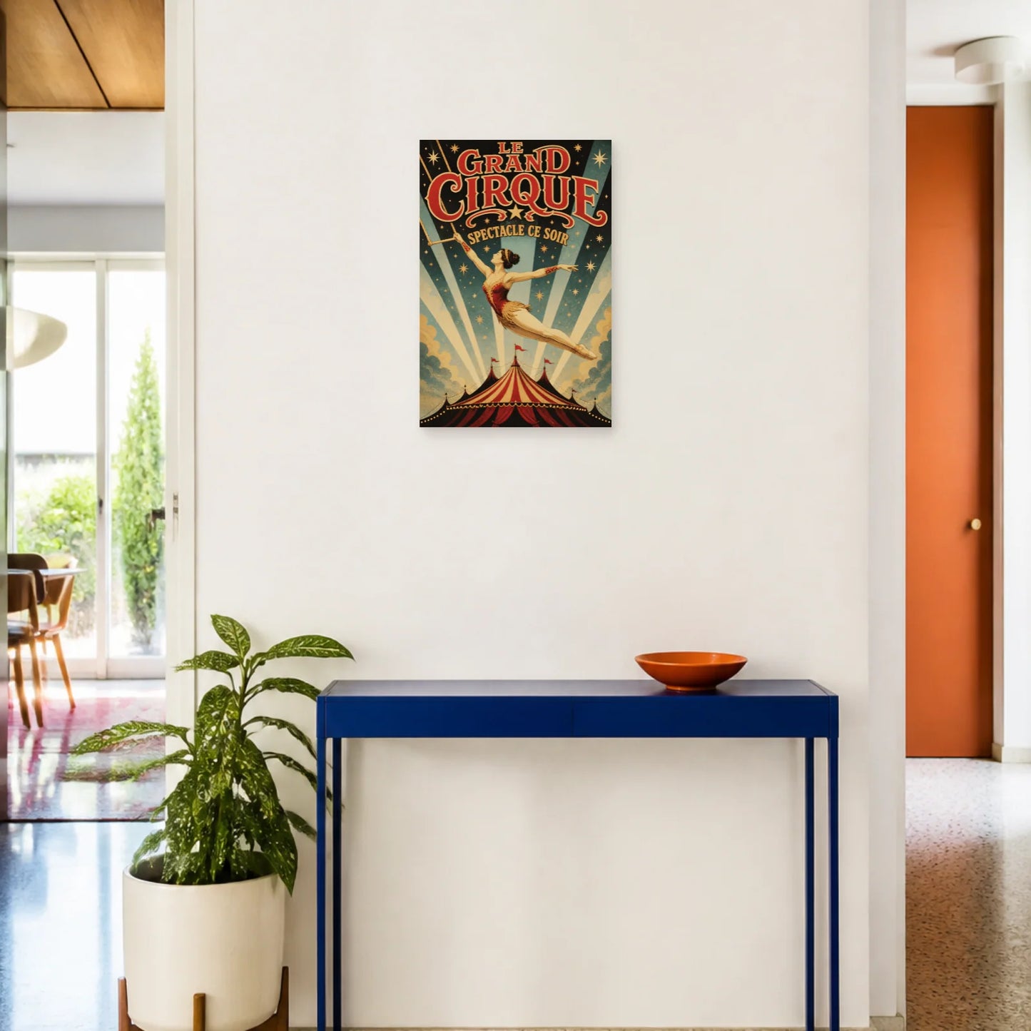 Affiche Le Grand Cirque – Spectacle Ce Soir dans une entrée ou un couloir - Art Virtuoso